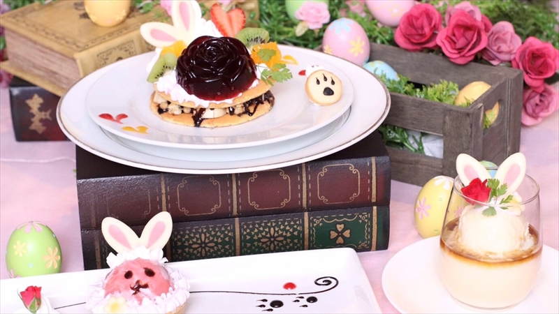 横浜中華街の「美女と野獣」カフェで「イースターフェア」開催! インスタ映えする期間限定メニュー登場