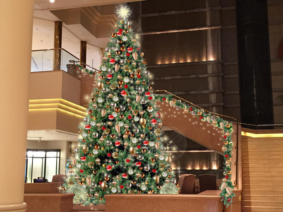 「ヨコハマ グランド インターコンチネンタル ホテル」クリスマスイルミネーション