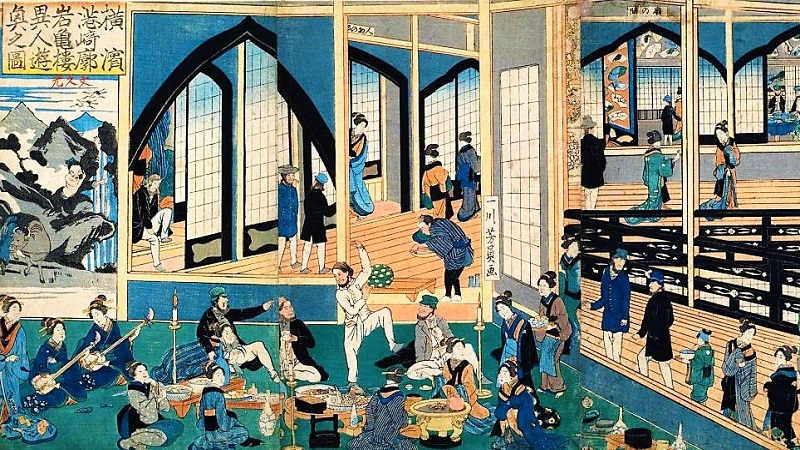 横浜公園水琴窟の謎から浮世絵で港崎遊郭の歴史を紐解く