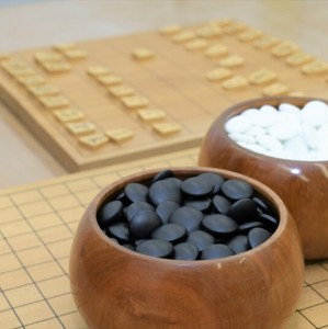 先生の趣味である囲碁・将棋