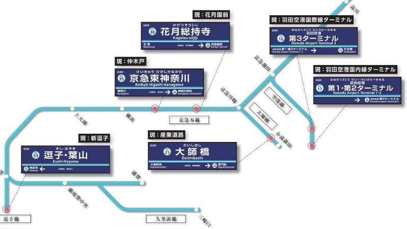 京急線6駅の駅名変更！　変更を記念した企画を実施！
