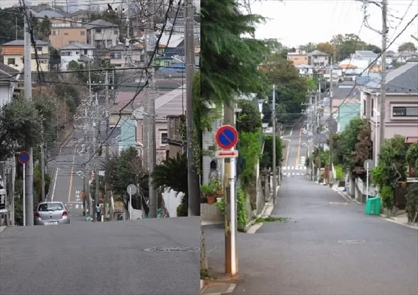 横浜で一番急な坂はどこ? 港北区日吉本町