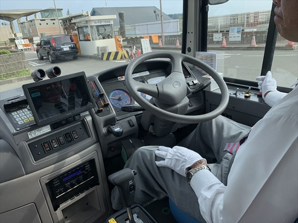 江の島の自動運転バスの実証実験