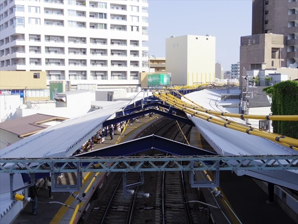 京急線戸部駅～日ノ出町駅間のトンネルのカーブ