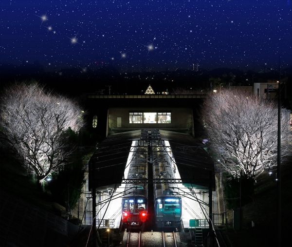 弥生台 春待ちライトアップ